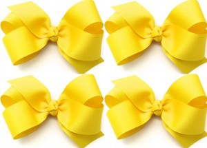 girls-hair-bows-yellow-baby-bow