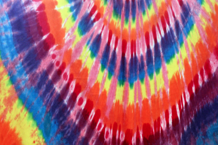 tie-dyed